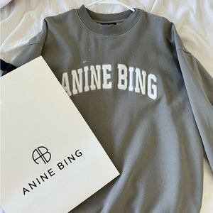ANINE BING - Tyler Sweatshirt Storm Gray XS